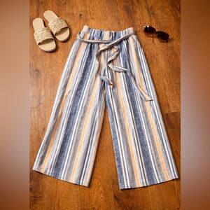 Current Air Multicolor Striped Wide-Leg Pants